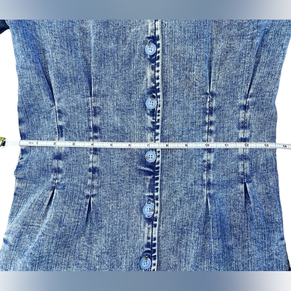 Wash Lab Corset Long Sleeve Denim Midi Dress NWT
*See Notes* - Picture 14 of 16